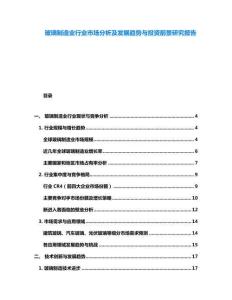 玻璃制造業(yè)行業(yè)市場(chǎng)分析及發(fā)展趨勢(shì)與投資前景研究報(bào)告