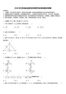 2026年江苏省连云港市初中数学毕业考试模拟冲刺卷（含答案解析）