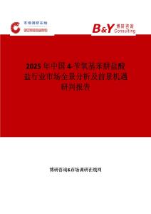 2025年中國4-芐氧基苯肼鹽酸鹽行業市場全景分析及前景機遇研判報告