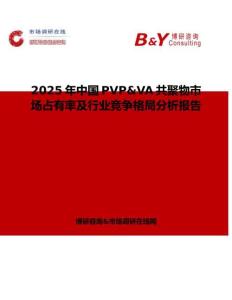 2025年中國PVP&VA共聚物市場占有率及行業競爭格局分析報告
