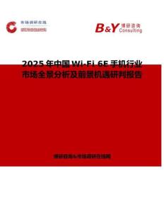 2025年中國Wi-Fi 6E手機行業市場全景分析及前景機遇研判報告