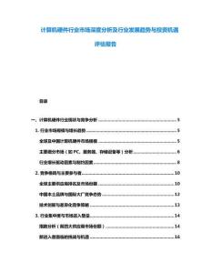 計(jì)算機(jī)硬件行業(yè)市場深度分析及行業(yè)發(fā)展趨勢與投資機(jī)遇評估報告