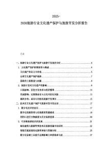 2025-2030旅游行业文化遗产保护与旅游开发分析报告