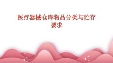 醫療器械倉庫物品分類與貯存要求