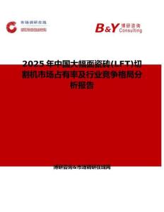 2025年中國大幅面瓷磚(LFT)切割機市場占有率及行業競爭格局分析報告