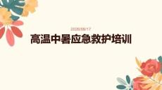 高溫中暑應(yīng)急救護(hù)培訓(xùn)