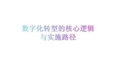 數字化轉型的核心邏輯與實施路徑