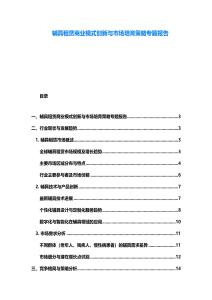 辅具租赁商业模式创新与市场培育策略专题报告