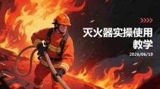 灭火器实操使用教学 中小学生基础消防应急技能培训 PPT 课件