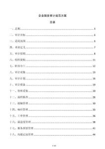 企业服务审计规范方案