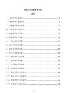 企业服务运营看板方案