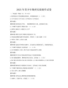 2025年青少年物理實驗操作試卷