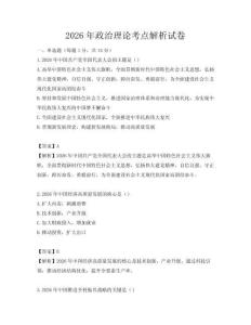 2026年政治理论考点解析试卷
