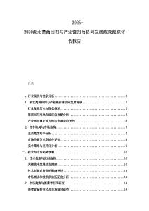 2025-2030湖北楚商回归与产业链招商协同发展政策跟踪评估报告