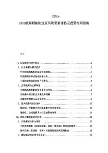 2025-2030航海船舶制造業(yè)風險要素評估及投資布局指南