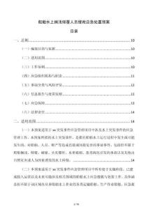 船舶水上擱淺傾覆人員搜救應(yīng)急處置預(yù)案