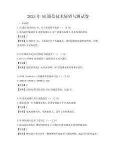 2025年5G通信技术展望与测试卷