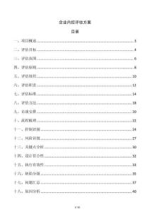 企業內控評估方案
