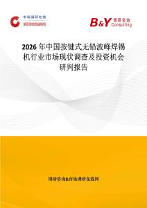 2026年中国按键式无铅波峰焊锡机行业市场现状调查及投资机会研判报告