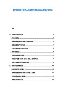 超大型储罐不锈钢人孔盖整体冲压成型工艺经济性评估