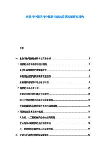 金融行业网贷行业风险控制与监管政策研究报告