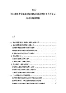 2025-2030湖南省智慧城市规划建设市场供需分析及投资运行计划规划报告