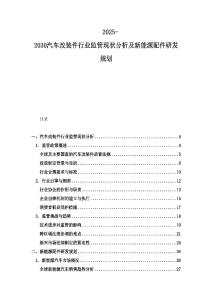 2025-2030汽車改裝件行業(yè)監(jiān)管現(xiàn)狀分析及新能源配件研發(fā)規(guī)劃
