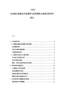 2025-2030航空旅游业市场调研与经营策略与政策分析研究报告