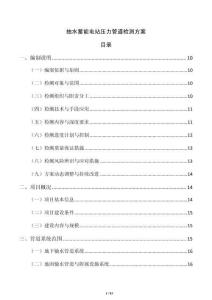抽水蓄能電站壓力管道檢測方案
