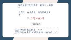 2027届一轮复习必修一专题六3《罗马人的法律》