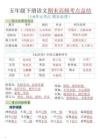 五年級(jí)下語文期末總復(fù)習(xí)高頻知識(shí)點(diǎn)歸納匯總