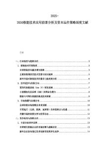 2025-2030核能技术应用前景分析及资本运作策略深度文献