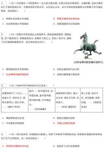 2026年甘肅省平?jīng)鍪兄锌細v史試卷
