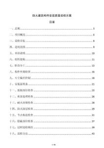 防火建筑構件安裝質量巡檢方案