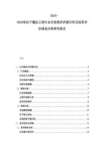 2025-2030花仙子魔法王國行業市場現狀供需分析及投資評估規劃分析研究報告