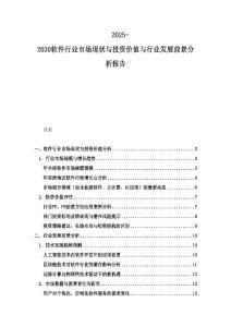 2025-2030軟件行業(yè)市場現(xiàn)狀與投資價(jià)值與行業(yè)發(fā)展前景分析報(bào)告