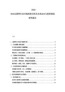 2025-2030互联网行业市场深度分析及未来走向与投资规划研究报告