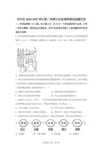 2025年广东省深圳市龙华区中考二模历史试题（含答案）