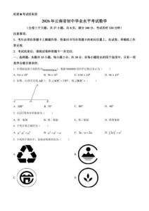 2026年云南省中考数学试题（原卷版）