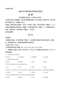 2026年天津市中考化学真题卷（含答案与解析）