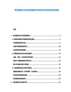 航空服务行业市场发展现状与竞争分析及投资评估报告
