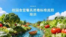 校园食堂餐具消毒标准流程培训