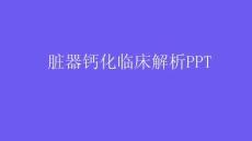 脏器钙化临床解析PPT