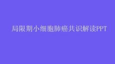 局限期小细胞肺癌共识解读PPT