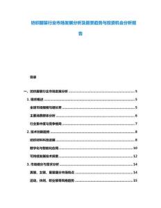 纺织服装行业市场发展分析及前景趋势与投资机会分析报告