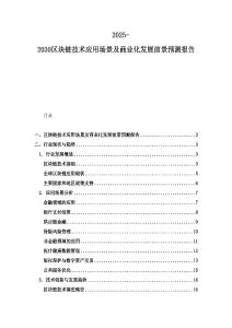 2025-2030区块链技术应用场景及商业化发展前景预测报告