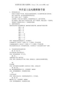 富士達(dá)(華升)電梯維修故障碼
