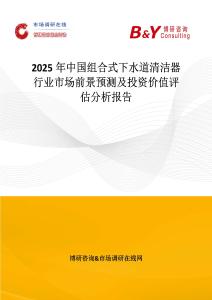 2025年中国组合式下水道清洁器行业市场前景预测及投资价值评估分析报告