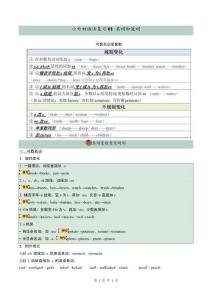 小升初語法復習專題名詞和冠詞解析版