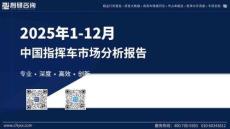 2025年1-12月中国指挥车市场分析报告